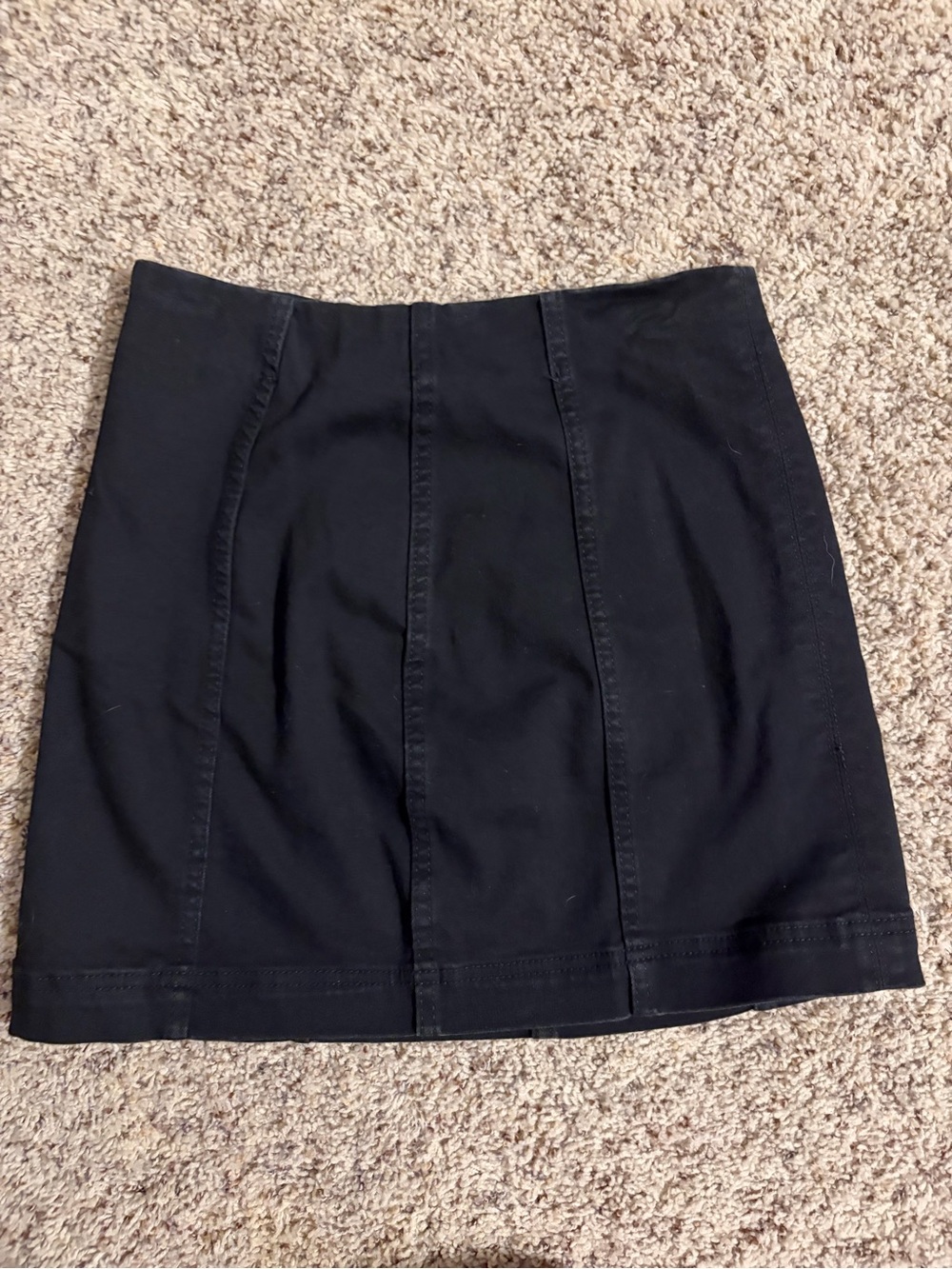 wild fable Black Paneled Mini Skirt
